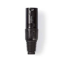 Nedis XLR Connector câble audio XLR (3-pin) Noir