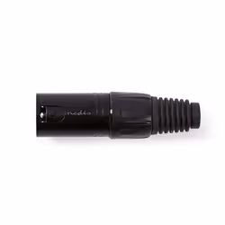 Nedis XLR Connector câble audio XLR (3-pin) Noir