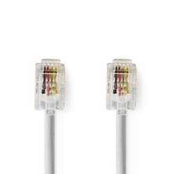 Nedis TCGP90100WT20 câble de téléphone 2 m Blanc