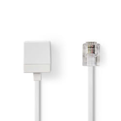 Nedis TCGP90205WT100 câble de téléphone Blanc