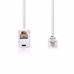 Nedis TCGP90205WT100 câble de téléphone Blanc