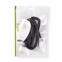 Nedis TCGP90100BK50 câble de téléphone 5 m Noir
