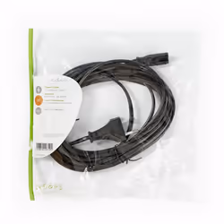Nedis PCGP11040BK50 câble électrique Noir 5 m Prise d'alimentation type C IEC 320
