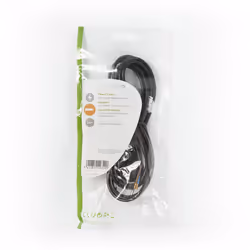 Nedis PCGP11700BK20 câble électrique Noir 2 m Prise d'alimentation type C