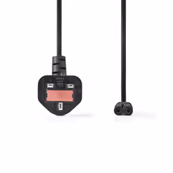 Nedis PCGP11140BK50 câble électrique Noir 5 m Coupleur C7