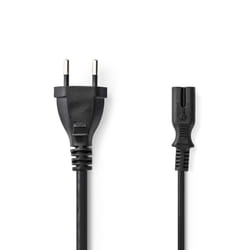 Nedis PCGP11240BK50 câble électrique Noir 5 m Coupleur C7