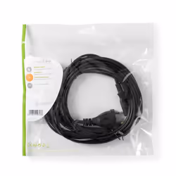 Nedis PCGP11240BK50 câble électrique Noir 5 m Coupleur C7