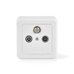 Nedis SWBX100WT accessoire satellite Blanc, Argent