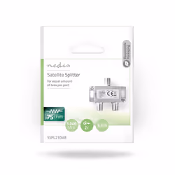 Nedis SSPL210ME séparateur ou commutateur de câbles Diviseur de câbles Argent - Vue supplémentaire 4