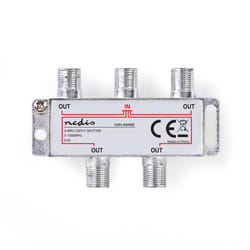Nedis SSPL400ME séparateur ou commutateur de câbles Argent