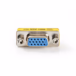 Nedis CCVC59810ME connecteur de fils VGA Argent, Jaune