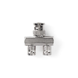 Nedis CVGP01946ME connecteur de fils BNC Argent