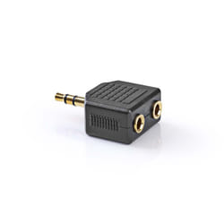 Nedis CAGP22945BKG changeur de genre de câble 3.5mm 2x 3.5mm Noir