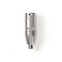 Nedis CAGP15930ME changeur de genre de câble XLR (3-pin) RCA Female Argent