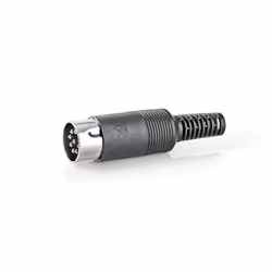 Nedis CAVC20903BK connecteur de fils 6p. DIN Noir