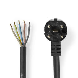 Nedis STPC110PBK15 câble électrique Noir 1,5 m