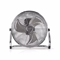 Nedis FNFL10CCR40, Ventilateur à lame domestique, Métallique, Sol, 40 cm, 1,5 m, Secteur