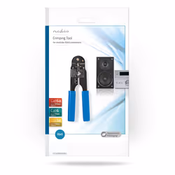 Nedis CCGP89500BU Pince à sertir Outil combiné Noir, Bleu