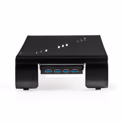 Nedis ERGOMFSU3400BK, Support multimédia, Noir, Aluminium, Plastique, Universel, 18 kg, 65 mm