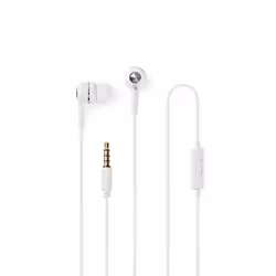 Nedis HPWD2020WT, Avec fil, 20 - 20000 Hz, Appels/Musique, 11 g, Casque, Blanc