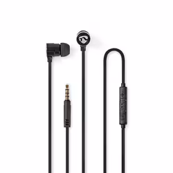 Nedis HPWD5020BK, Avec fil, Appels/Musique, 20 - 20000 Hz, 18 g, Casque, Noir, Argent