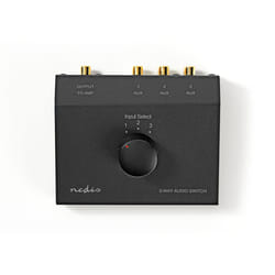 Nedis ASWI2403BK commutateur audio Noir