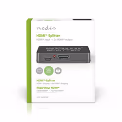Nedis VSPL34002BK répartiteur vidéo HDMI 2x HDMI - Vue supplémentaire 4