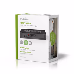 Nedis VSPL34002BK répartiteur vidéo HDMI 2x HDMI - Vue supplémentaire 5