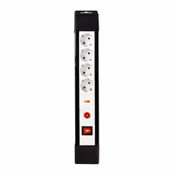 Nedis EXS430SPF1PRO, 3 m, Intérieure, IP20, Noir, Blanc, 4 sortie(s) CA, 230 V