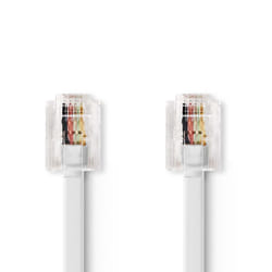 Nedis TCGB90200WT50 câble de téléphone Blanc