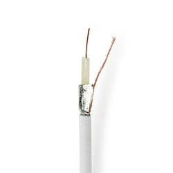 Nedis CSBG4020WT250 câble coaxial 10 m Blanc