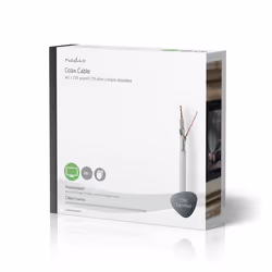 Nedis CSBG4050WT250 câble coaxial Blanc