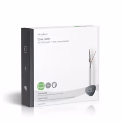 Nedis CSBG4050WT250 câble coaxial Blanc