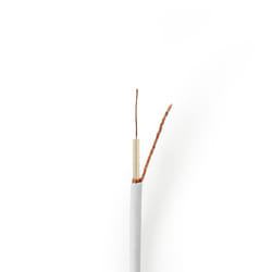 Nedis CSBR4005WT1000 câble coaxial 100 m Blanc