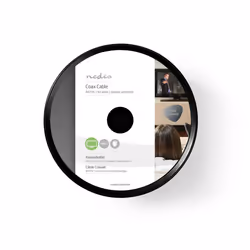 Nedis CSBR0210BK1000 câble coaxial 100 m Noir