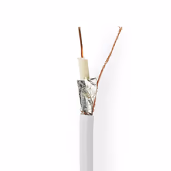 Nedis CSBR4010WT1000, 100 m, RG-6, Blanc