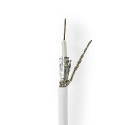 Nedis CSBR4025WT1000 câble coaxial RG-58 C/U 100 m Blanc