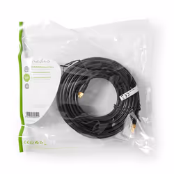 Nedis CSGP02400BK100 câble de signal 10 m Noir