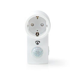 Nedis PIRWI10WT détecteur de mouvement Capteur infrarouge passif (PIR) Avec fil Mur Blanc