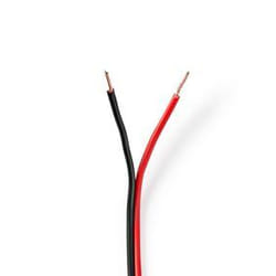 Nedis CABR0750BK1000 câble audio 100 m Noir, Rouge