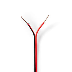 Nedis CAGW0500BK1000 câble audio 100 m Noir, Rouge
