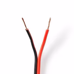 Nedis CAGW0750BK1000, Aluminium cuivré (CCA), 100 m, Noir, Rouge