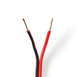 Nedis CAGW0750BK1000 câble audio 100 m Noir, Rouge