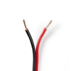 Nedis CAGW1500BK250 câble audio 25 m Noir, Rouge