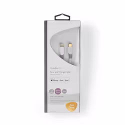Nedis CCBW39650WT10 câble Lightning 1 m Blanc