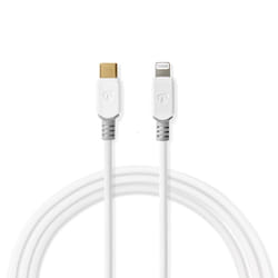Nedis CCBW39650WT20 câble Lightning 2 m Blanc