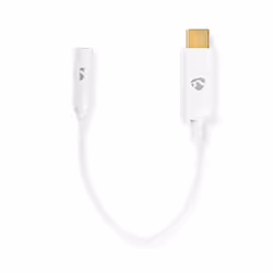 Nedis CCBW65950WT015, 3,5mm, Femelle, USB Type-C, Mâle, 0,15 m, Blanc