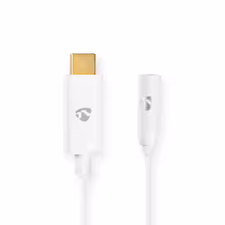 Nedis CCBW65950WT015 câble audio 0,15 m 3,5mm USB Type-C Blanc