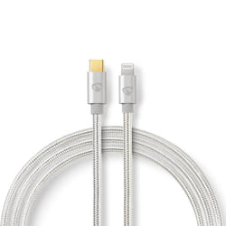 Nedis CCTB39650AL10 câble Lightning 1 m Aluminium