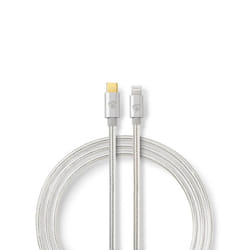 Nedis CCTB39650AL20 câble Lightning 2 m Aluminium